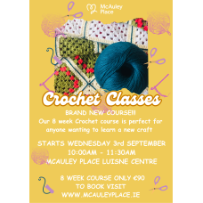 Learn Crochet – 8-Week Course Starting 3rd September