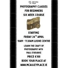 Photography Classes for Beginners - Starting 24th April