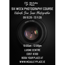 Photography Classes for Beginners - Starting Friday 9th October Photography Classes for Beginners - Starting Friday 9th October